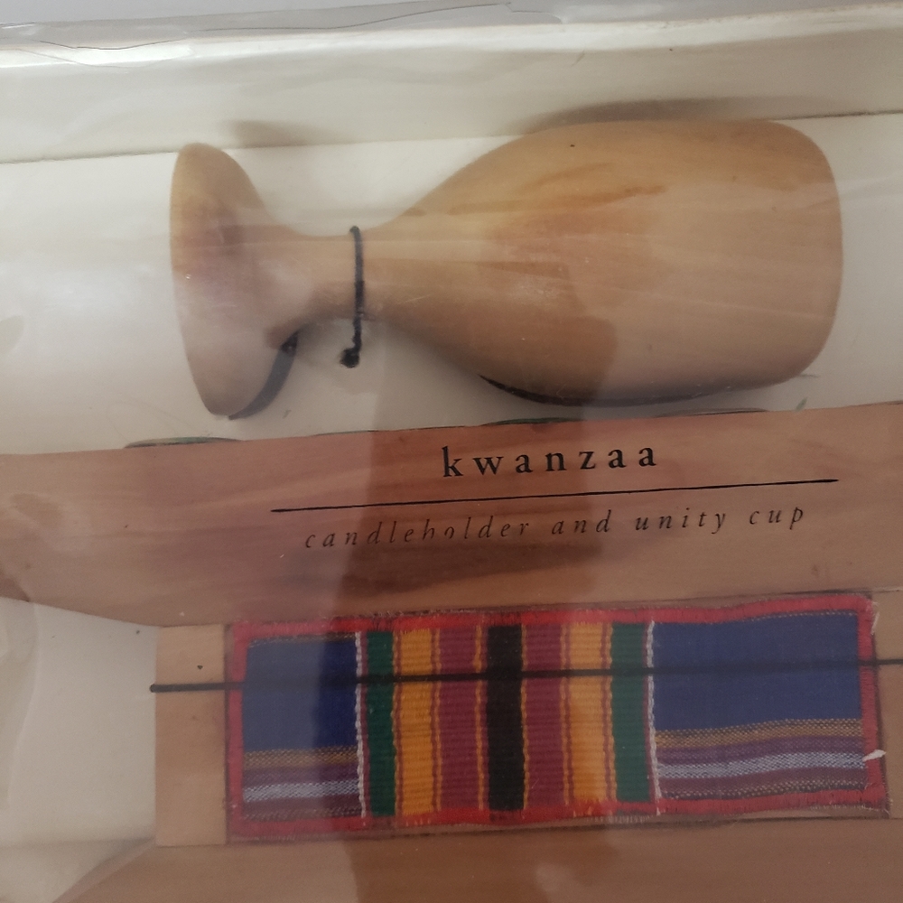 Kwanzaa candleholder and cup